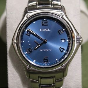 EBEL 1911 Automatic E9331240 Small Seconds 38mm Girard Perregaux 331 Movemnt EUC